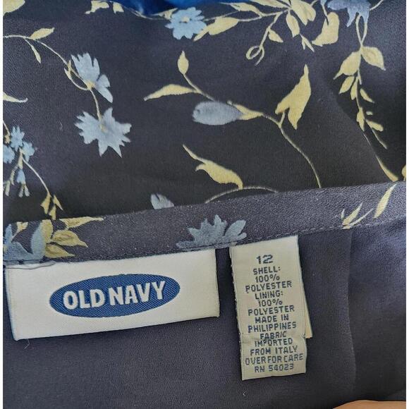 Old Navy Skirt Womens Floral Lined Side Zip Hook Spring Summer Acubi Floral - Picture 6 of 6